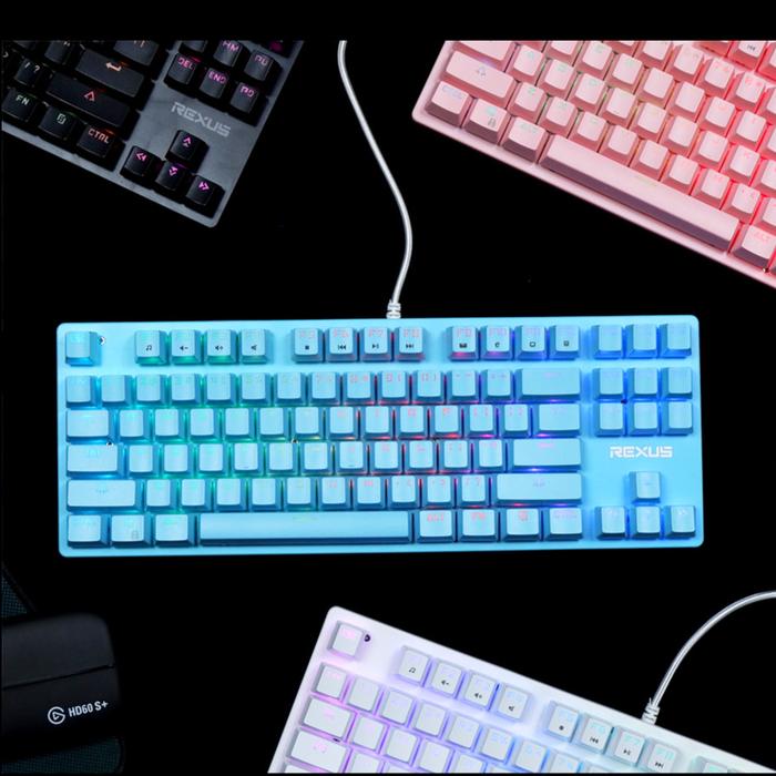 Gambar Rexus Legionare MX9 TKL RGB - MX-9 MX 9 Mechanical Gaming Keyboard - Blue, Blue Switch dari Calosastore undefined Tokopedia