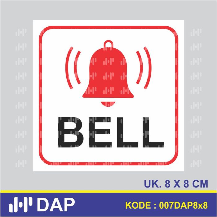 Gambar STICKER BELL - STICKER VINNYL - CETAK INDOOR - Putih dari DAP Advertising undefined Tokopedia