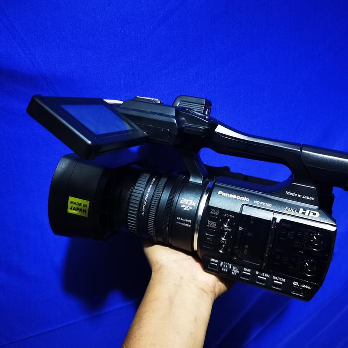 lens sony pv100 video camera