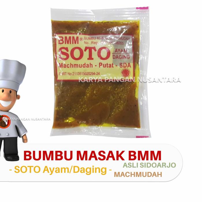 Gambar BUMBU MASAK SOTO BMM MACHMUDAH ASLI SIDOARJO SOTO AYAM SOTO DAGING PCS dari Karya Pangan Nusantara undefined Tokopedia