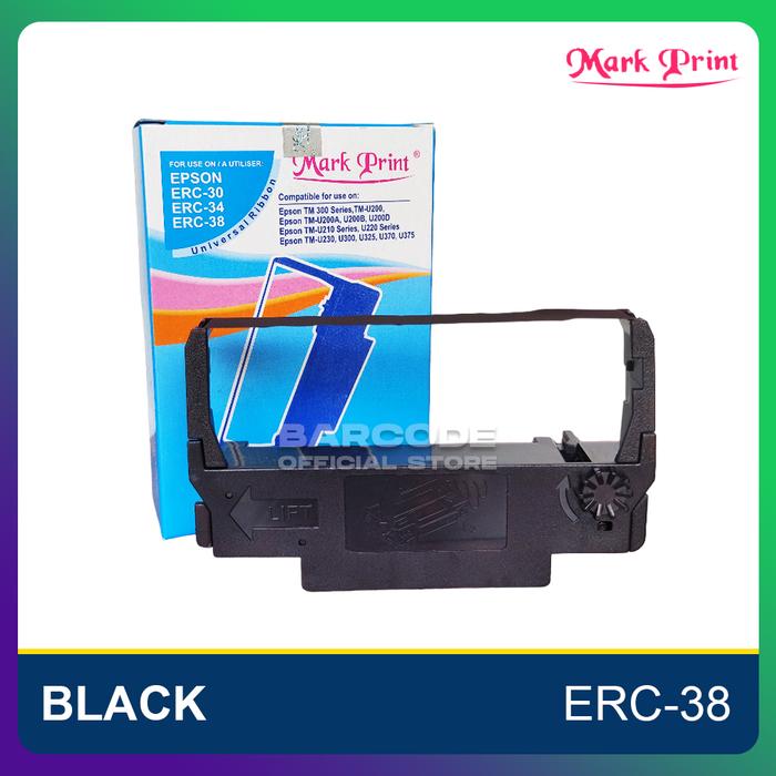 Gambar Cartridge Pita Ribbon Mark Print ERC 38 Printer Kasir Epson TMU 220 - Hitam dari Barcode Store Solutions undefined Tokopedia