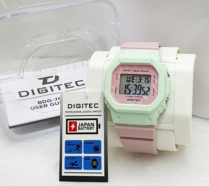 Gambar Jam Tangan Wanita Digitec 7024 Digital Water Resistant DG7024 Original - Pink Green dari Digitec Official Watch undefined Tokopedia