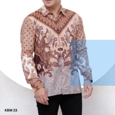 Gambar Kemeja Batik Pria Murah Lengan Panjang| Baju Batik Pria | Kemeja Pria - KBM 23, M dari UUS Shop undefined Tokopedia