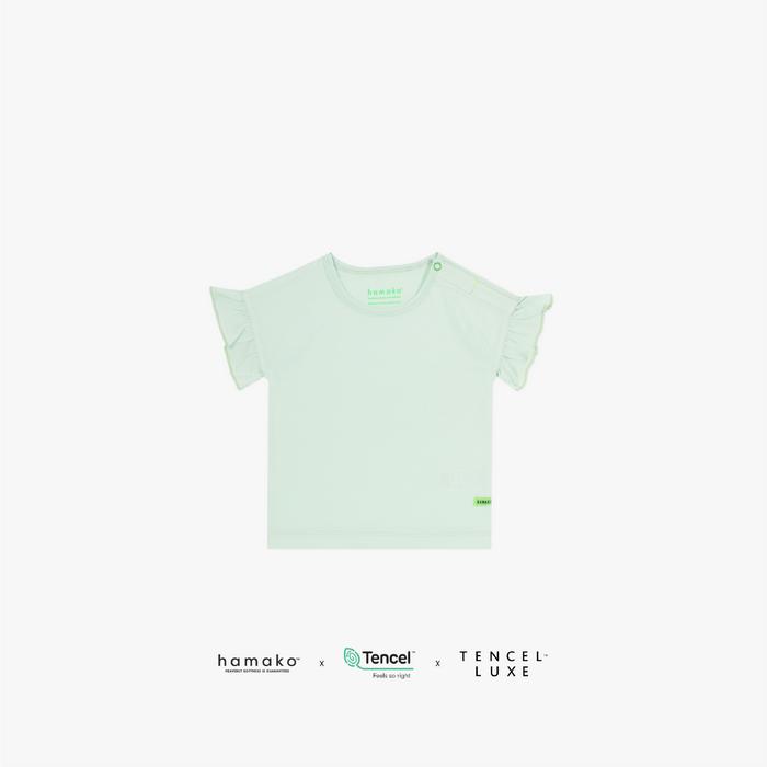 Gambar HAMAKO - Ruffle Tee | Pure Water - Atasan Anak Perempuan Tencel LUXE - 120 (5-6 yo) dari Hamako undefined Tokopedia