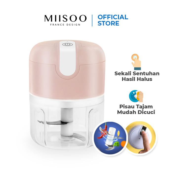 Gambar MIISOO Portable Blender Gilingan Mini Bumbu dan Daging dengan USB - Blender USBPink dari MIISOO undefined Tokopedia