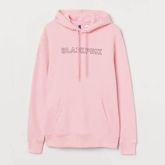 Gambar Hoodie wanita H&M Blackpink sweater black pink hnm ful tag free paper - pink, L dari Rayyan.Collection undefined Tokopedia
