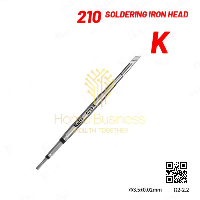 Gambar KAISI Mata Solder Pisau Runcing Bengkok C210 T210 210 C210 IS I K - C210 K dari Home Business Jbu undefined Tokopedia