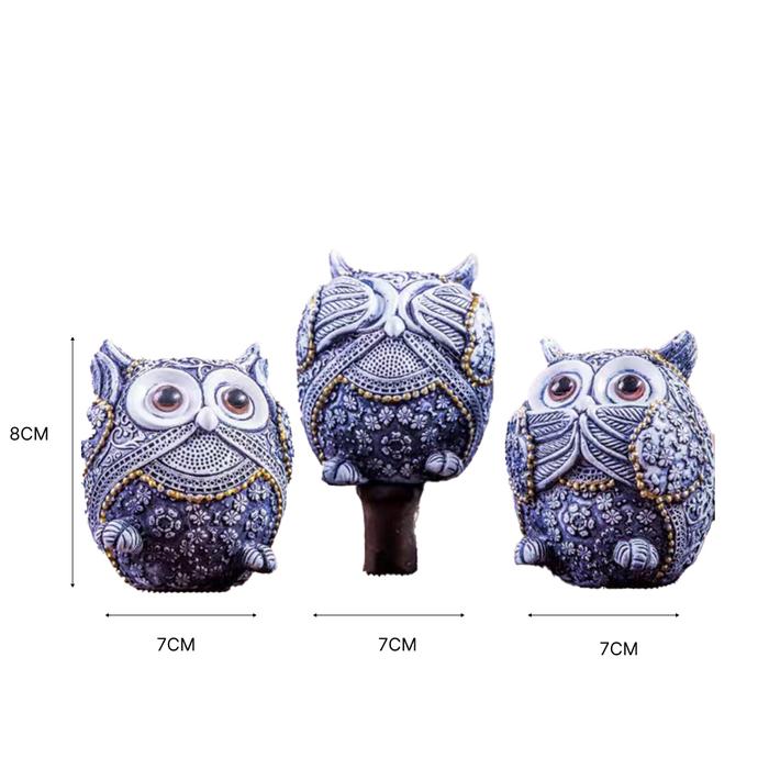 Gambar Pajangan Patung Burung Hantu Set / Baby Owl Figur Decor 1390 - No.2 dari Guci Keramik Store undefined Tokopedia