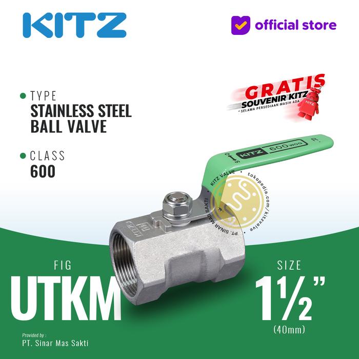 Utkm Promo KITZ Stainless Ball Valve Fig. 600 UTKM , 1 1/2