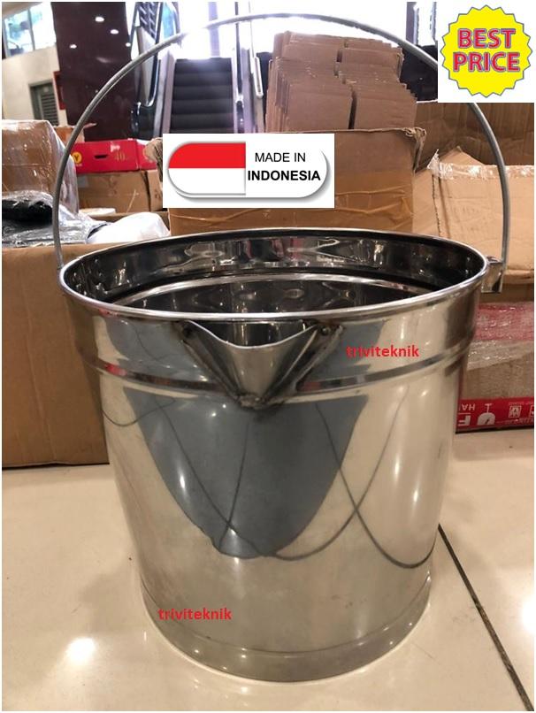 Jual timba ember stainless steel, bucket sus stenlis minyak bbm spbu ...