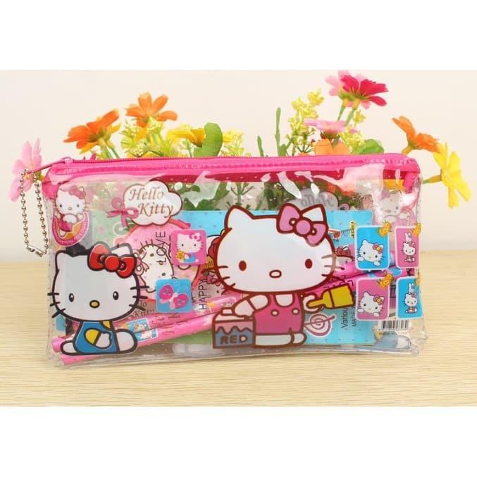 Gambar Tempat Pensil set paket stationery 7in1 - motif cewe dari Stefani-Shop undefined Tokopedia