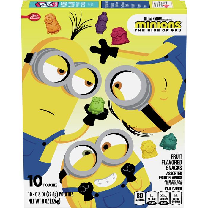 Jual MINION FRUIT SNACK BETTY CROCKER GUMMY MINION ISI 10 POUCH ...