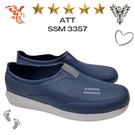 Gambar Sepatu Slip On Pria ATT SSM 3357 Anti Air Trendy 39-43 - Biru Tua, 42 dari phoenixfootwear undefined Tokopedia