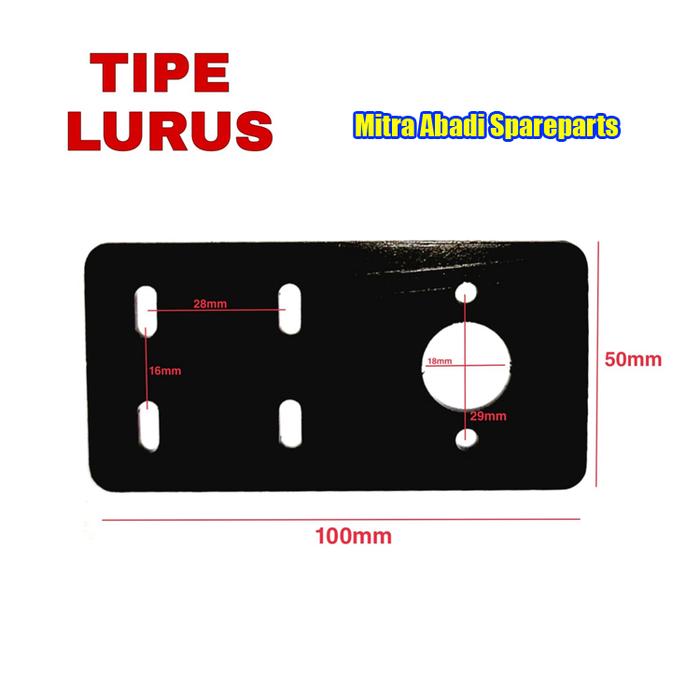 Gambar Bracket Motor DC 775/795/725/750/755 Dudukan Holder Dinamo Mounting - TIPE - LURUS dari Mitra Abadi Spareparts undefined Tokopedia