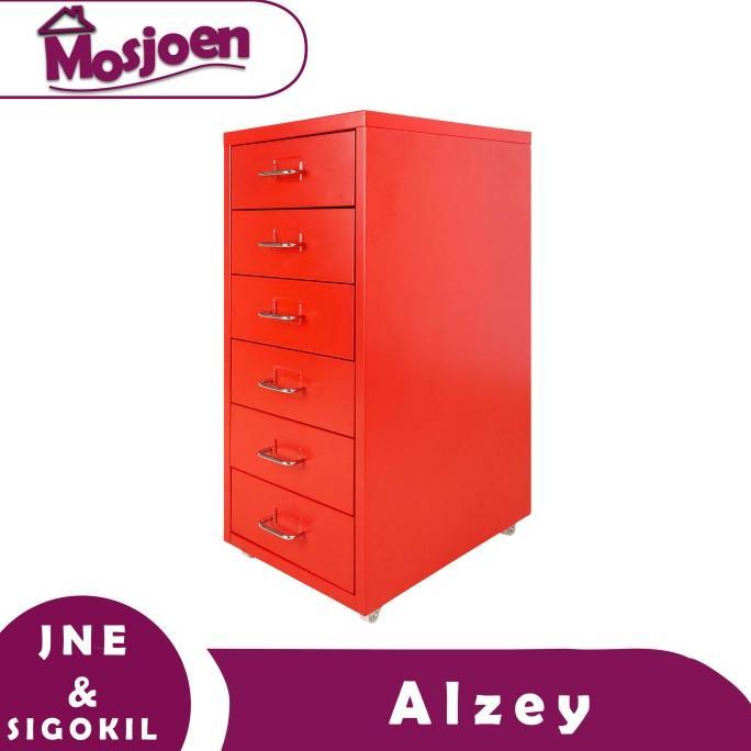 Gambar LEMARI ARSIP FILING CABINET / LEMARI ARSIP / LEMARI KANTOR ALZEY - Merah dari Lemari Arsiip Custom undefined Tokopedia