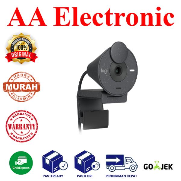 Jual Logitech Brio 300 Webcam Full HD Shutter Privasi Noise