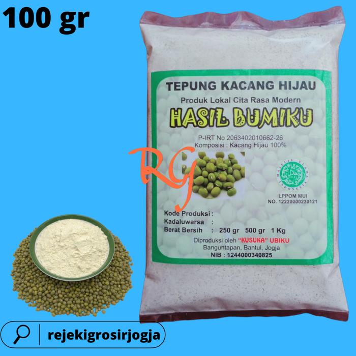 Gambar Tepung KACANG HIJAU Organik kemasan 100 gram - 100 gram dari RejekiGrosirJogja undefined Tokopedia