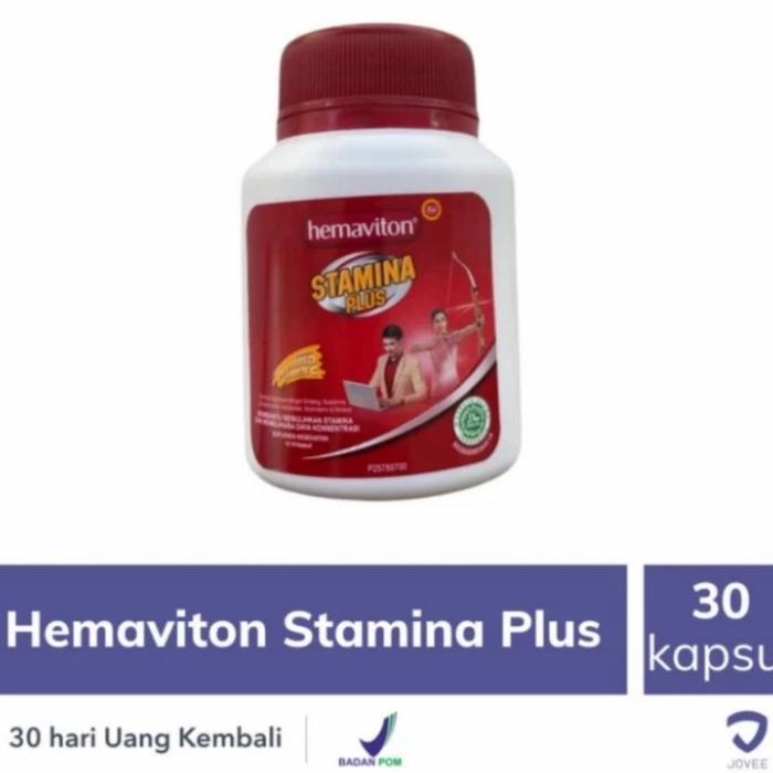 Gambar Hemaviton Stamina Plus isi 30 Kapsul Kesehatan dan energi - Botol Isi 30 dari TSURAYAA10 undefined Tokopedia