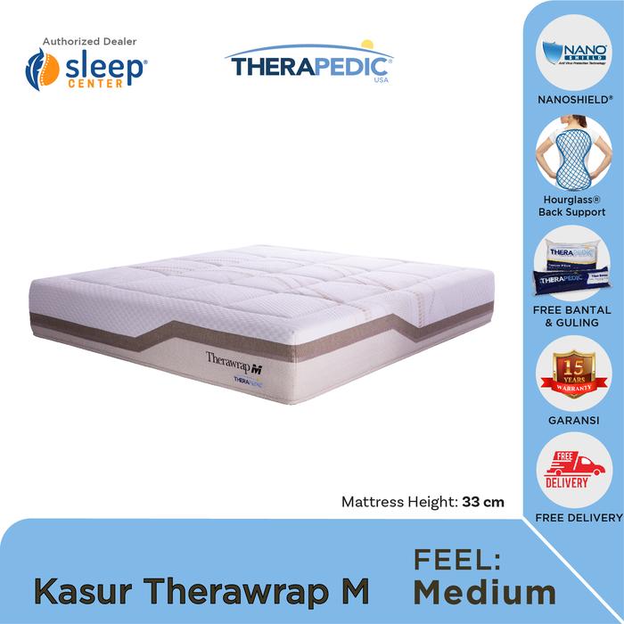 Gambar SC THERAPEDIC New Series Kasur Springbed Therawrap M (Mattress Only) - 100x200 dari SLEEP CENTER undefined Tokopedia