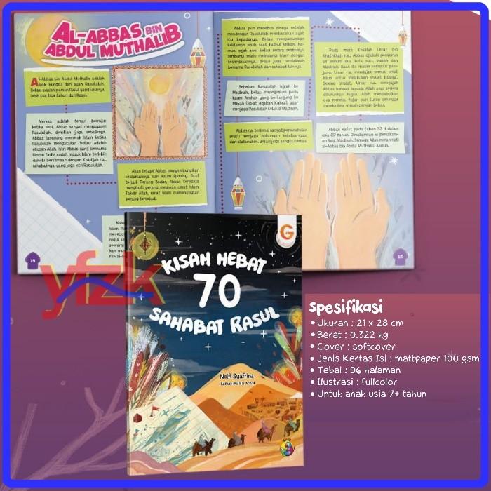 Gambar Buku Anak Kisah Hebat 70 Sahabat Shahabiyah Rasul Cerita Shahabat Nabi - Sahabat dari Yafazaka undefined Tokopedia