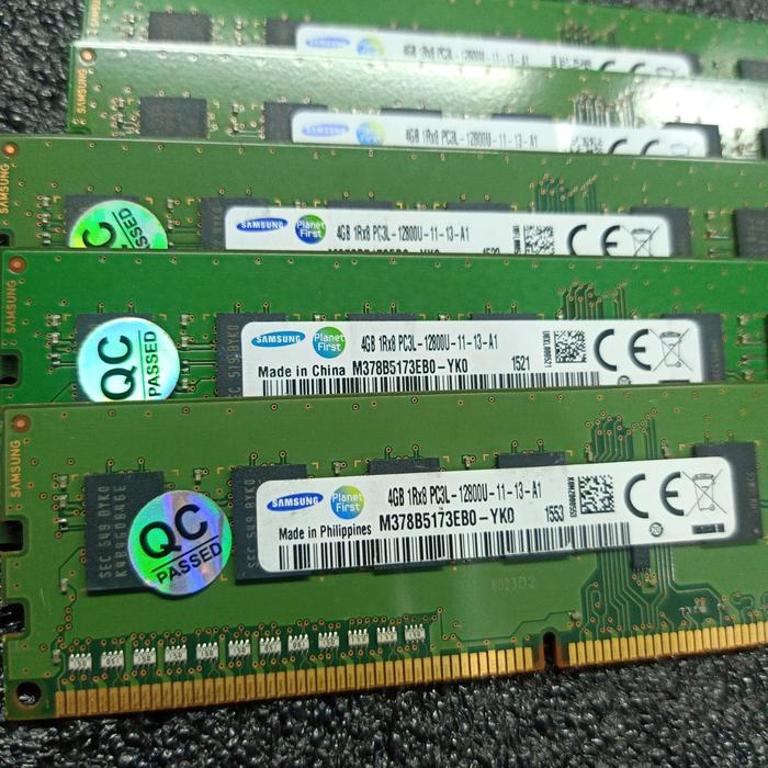 Jual SAMSUNG 4GB 1RX8 PC3L 12800U MEMORY RAM PC 4GB DDR3 1666Mhz