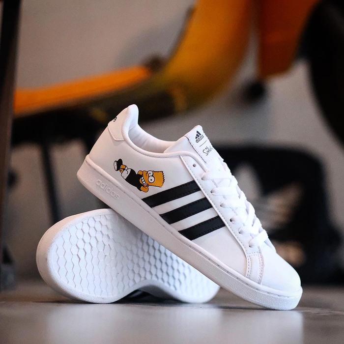 adidas grand court x the simpsons