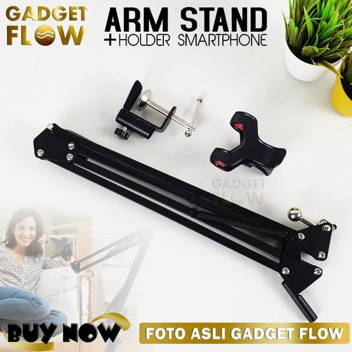 Gambar Arm Phone Holder HP Smartphone Arm Stand Suspension Jepit Meja 3 - 6.8 - HANDPHONE, LAZY STAND - D9 dari Distributorgadget.com undefined Tokopedia