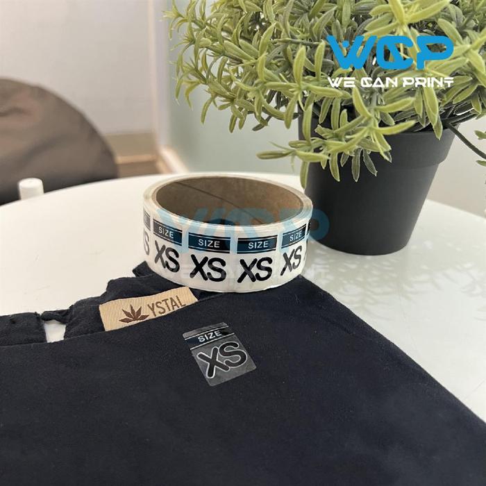 Gambar STICKER SIZE BAJU / STIKER LABEL UKURAN BAJU PAKAIAN ISI 500 PCS - XS dari We Can Print undefined Tokopedia