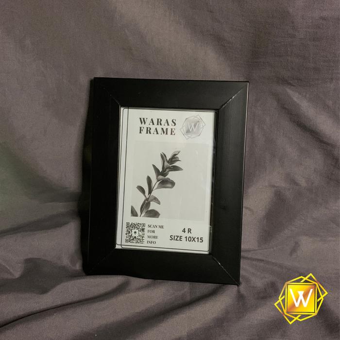 Gambar frame foto 4r minimalis 10x15cm - hitam polos dari WRS Frame undefined Tokopedia
