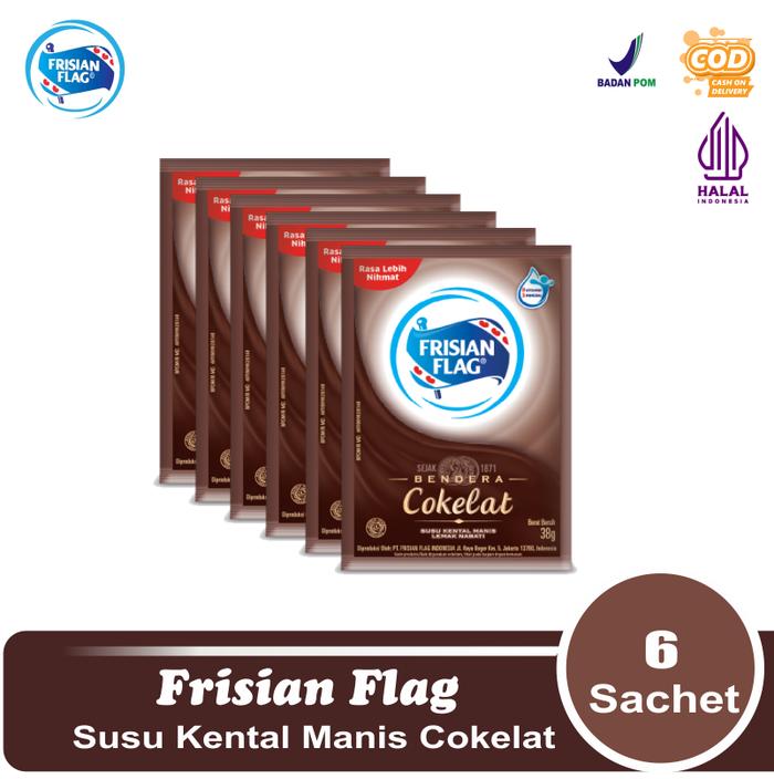 Gambar Frisian Flag Susu Bendera Kental Manis Cokelat - 6x40 ml dari Kayyis Shopp undefined Tokopedia
