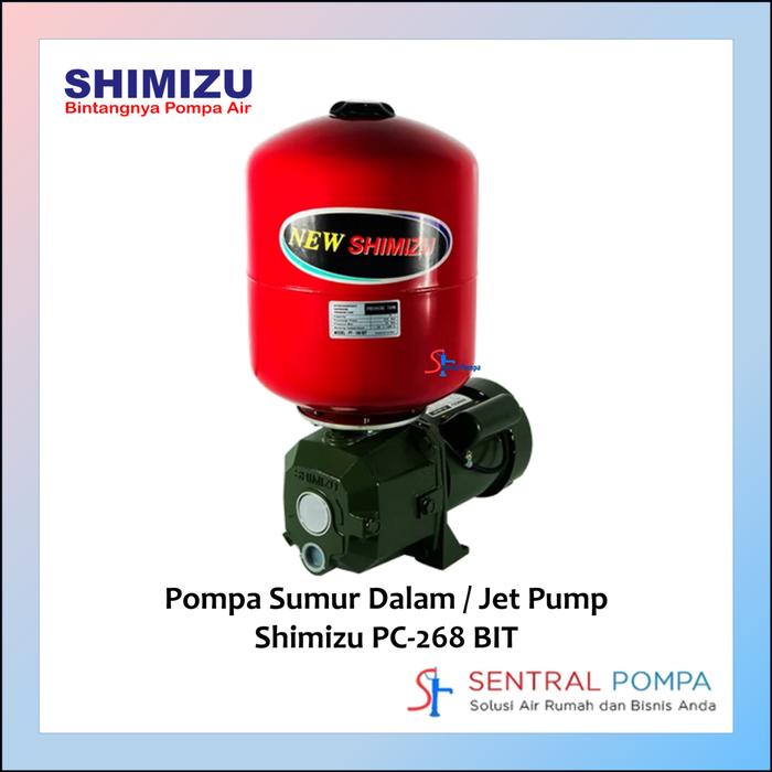 Gambar Pompa Jet Pump 250 Watt PC 268 BIT Shimizu - Complete Set dari Sentral Pompa undefined Tokopedia