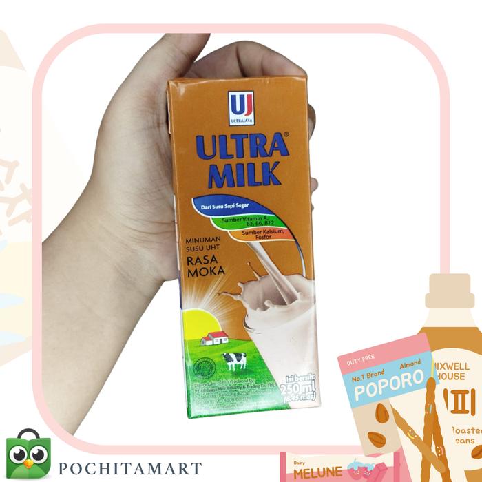Gambar Ultra Milk Susu UHT/ Susu UHT/ Milk 250ml - Moka dari POCHITAMART undefined Tokopedia