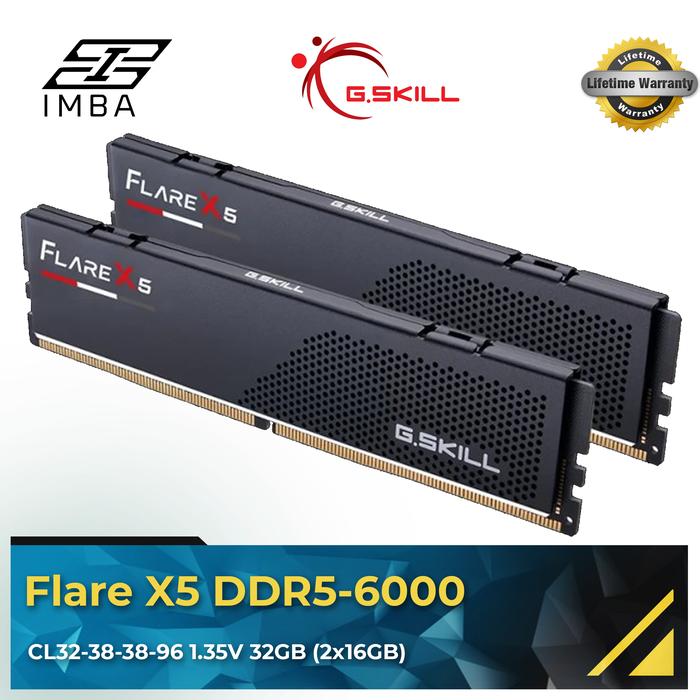 Gambar G.Skill Flare X5 32GB (16x2GB) DDR5 6000MHz [RAM] dari IMBA PC undefined Tokopedia