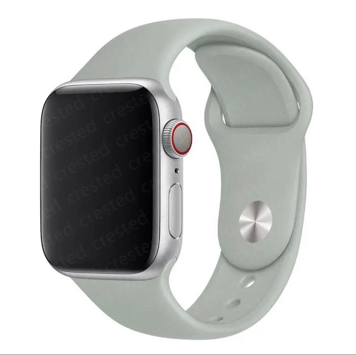 Strap Rubber Sport Apple Watch Iwatch Series 1|2|3|4|5|6|7|8|Ultra|SE  Fog, 42|44|45|49m ML
