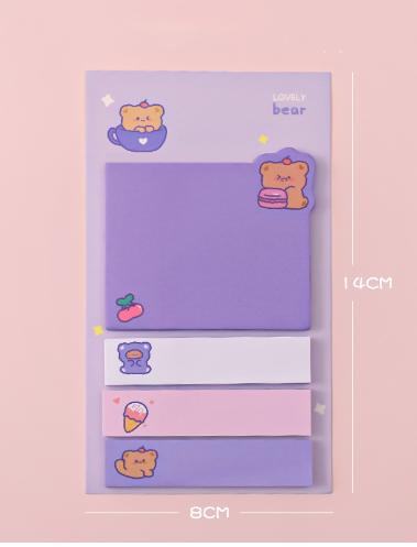 Gambar Sticky Note Kotak Warna Kertas Tempel Pengingat Tugas Memo Catatan - Ungu dari Housez Store undefined Tokopedia
