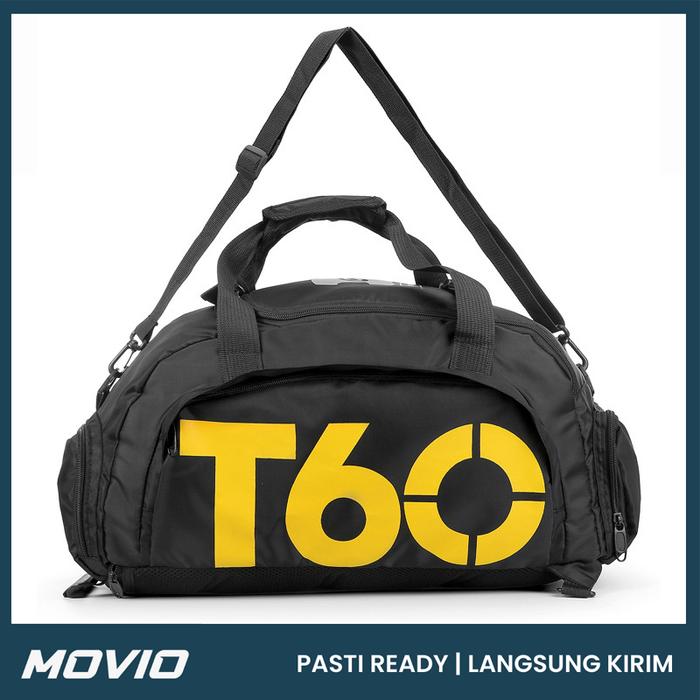 Gambar MOVIO Tas Gym - Tas Olahraga 2 in 1 Tas Ransel & Duffel Bag / Gym Bag - T60 - Black dari movios.id undefined Tokopedia