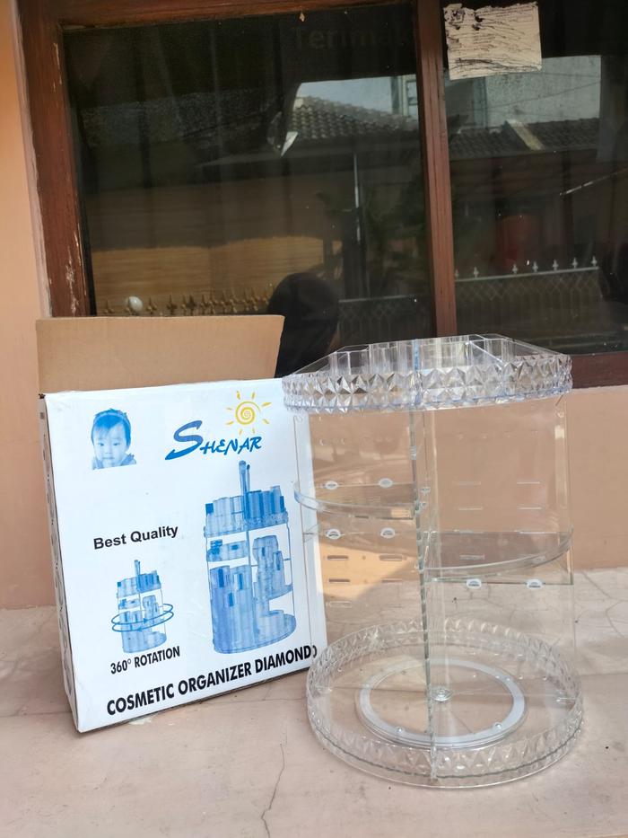 Gambar Rak Kosmetik Putar 360 Derajat HIGH QUALITY MERK SHENAR - NEW BIASA dari Grosir Kosmetik Yogya12 undefined Tokopedia