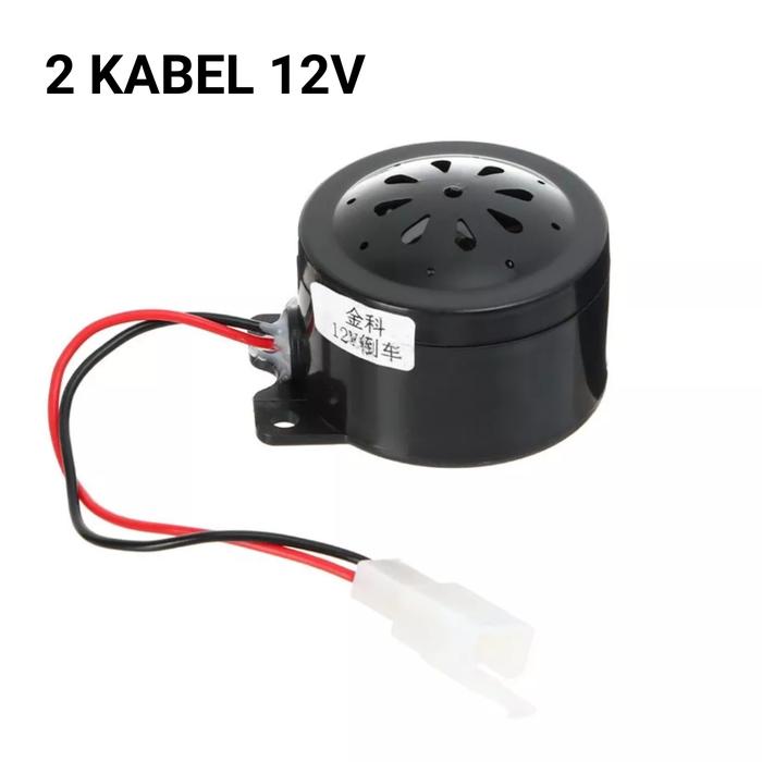 Gambar SPEAKER KLAKSON SEIN MUNDUR ALARM SEPEDA LISTRIK 12V / 48V - 60V  Baru - 2 KABEL 12V dari BIG LUCKY DAY undefined Tokopedia