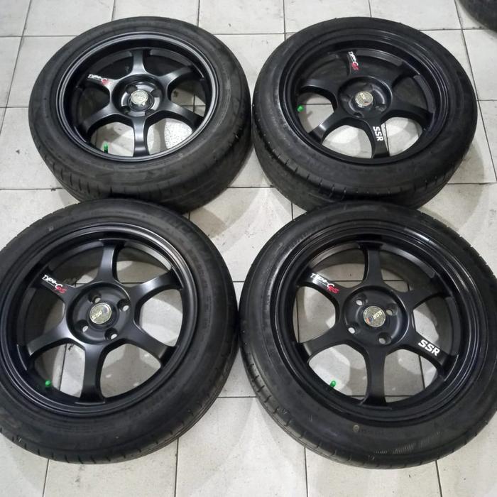 Gambar velg SSR R16 lebar 7 pcd 4x100 + ban falken 195 55 16 90%. dari TokoMjssurabayaofc undefined Tokopedia