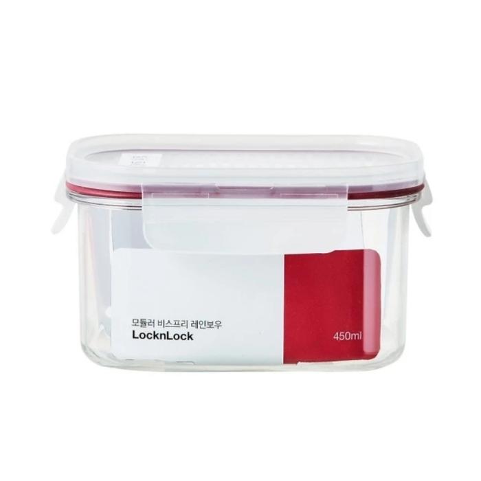 Gambar Lock&Lock LBF402 BISFREE MODULAR RECTANGULAR 450 ml Lock & Lock n Lock - lbf402 putih dari carissachayra02 undefined Tokopedia