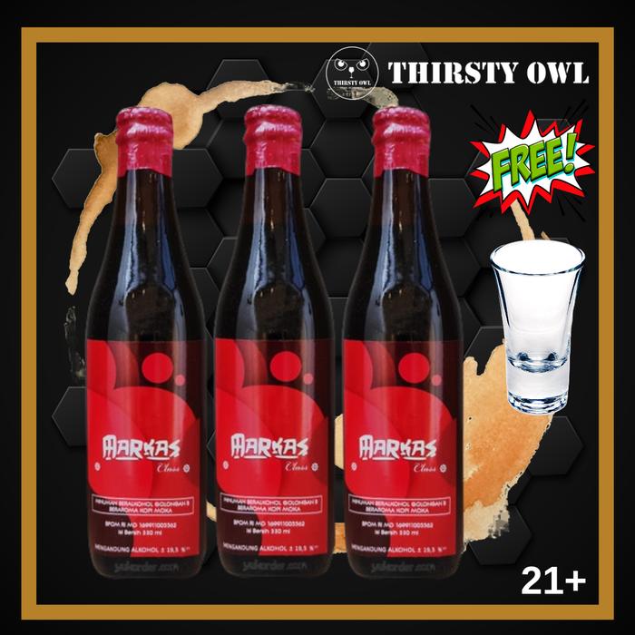 Gambar Markas Coffee Mocca Liquor 330ml - Paket 3 Botol - FREE SLOKI dari Thirsty Owl undefined Tokopedia