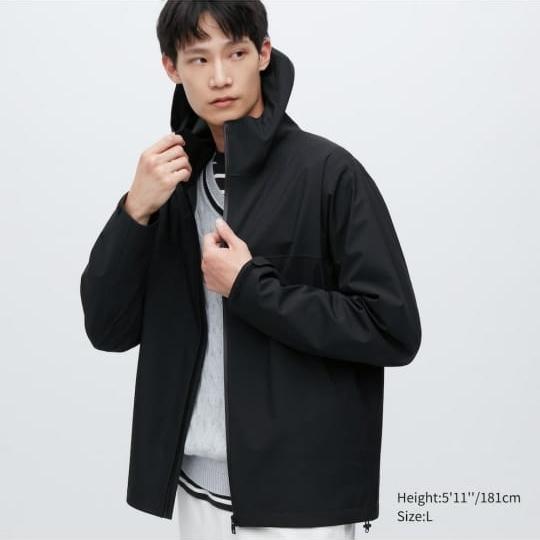 Gambar UNIQ - BLOCKTECH Jaket Parka (Water-Repellent) 459586 || Jaket Pria - 09 BLACK, XL dari Toko Isan undefined Tokopedia