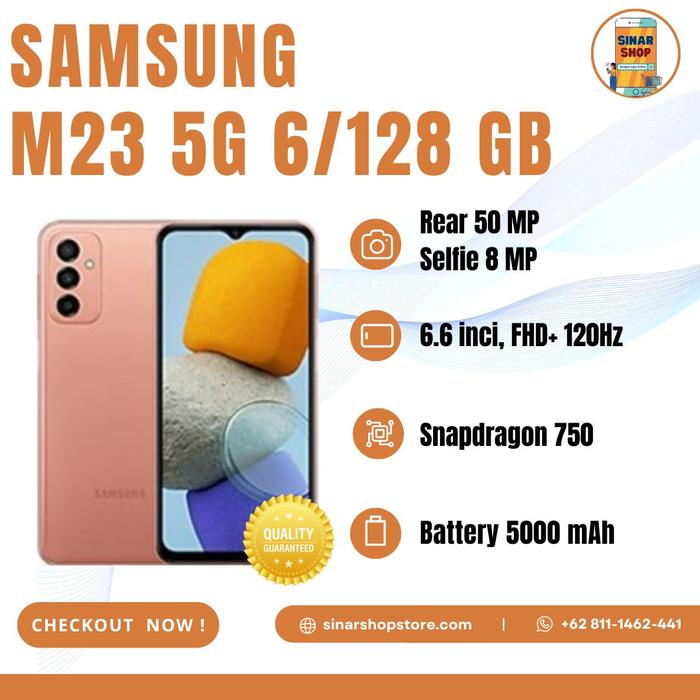 Gambar Samsung Galaxy M23 5G 6/128GB Garansi Resmi dari Sinar Shop Store undefined Tokopedia