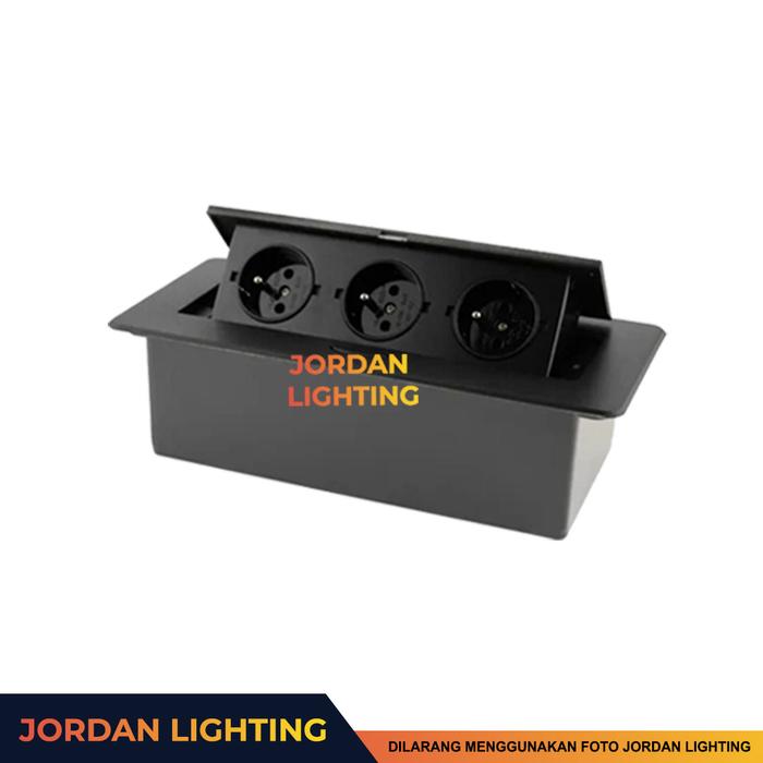 Gambar Stop Kontak Meja Meeting HDMI USB VGA Audio 3.5mm RJ45 Tanam Pop Up - Model 1 dari JORDAN LIGHTING undefined Tokopedia