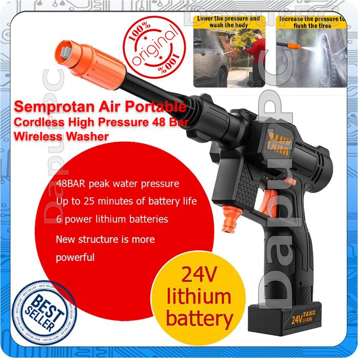 Jual Car Washer Portable Cordless High Pressure 48 Bar Wireless
