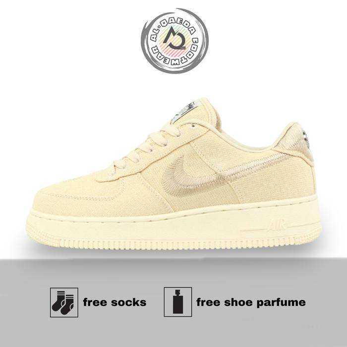 stussy air force 1 cream