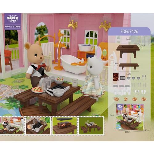Gambar Koala Diary Street Light Accessories Town DIY Doll House Toys mainan rumah-rumahan - koala diary aksesoris lampu berdiri tiang lampu jalan - Bbq Set dari BABO TOYS undefined Tokopedia