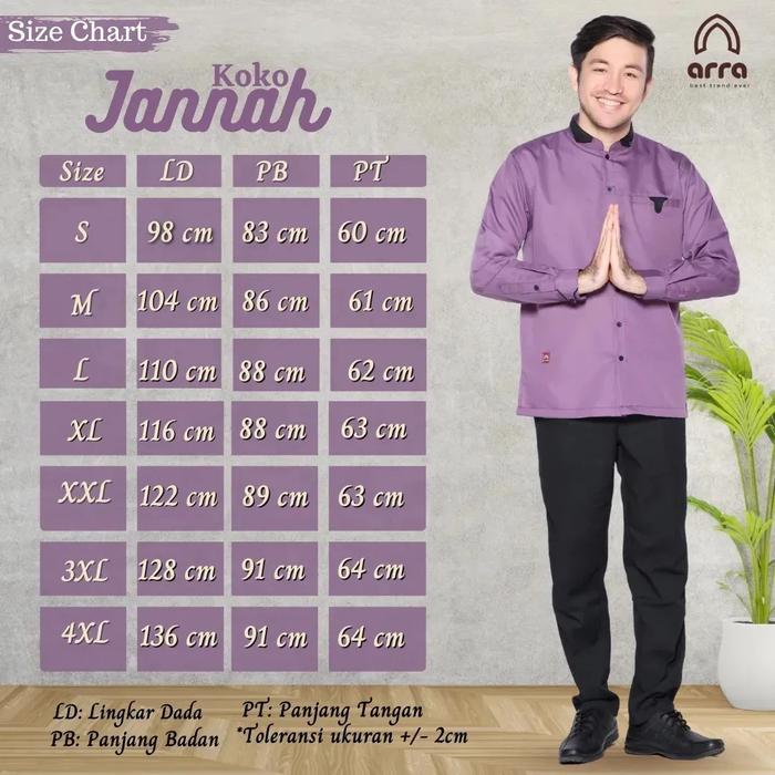 Gambar SARIMBIT ARRA BUSANA MUSLIM FAMILY SET JANNAH UNGU ORIGINAL PREMIUM - KOKO DEWASA, XXL dari Munz Shop undefined Tokopedia