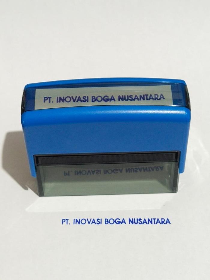 Gambar Stempel Shiny / Custom Siap Pake / Self Inking Stamp - 1 x 7 cm dari A3 Stamp undefined Tokopedia