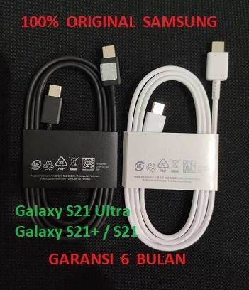 Kabel Data Cable Samsung Galaxy S21 Fe 5G Original Super Fast Charging  Hitam